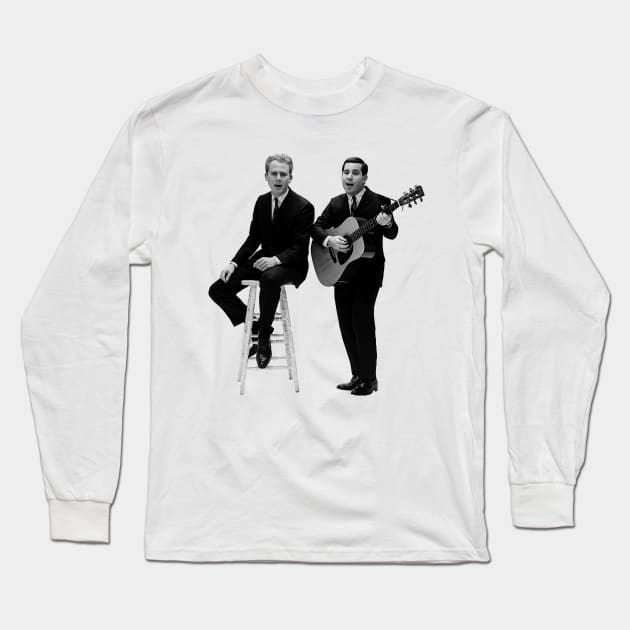 Simon And Garfunkel Long Sleeve T-Shirt by TheMusicFav